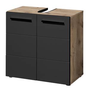 Set di 3 mobili da bagno Poway Opaco nero