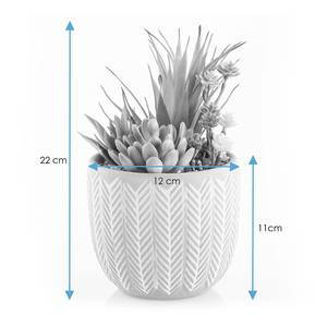 Plante artificielle en pot Erbi Ciment / Plastique - Beige