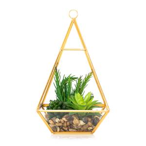 Kunstpflanze Symetri Glas / Eisen - Gold