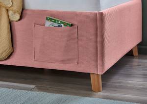 Gestoffeerd bed Cool Corduroy Scota: Mauve - 90 x 200cm - Zonder lattenbodem