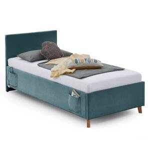 Letto imbottito Cool Velluto a coste Scota: oceano - 90 x 200cm - Senza rete a doghe