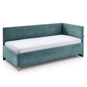 Letto Cool Velluto a coste Scota: oceano - 90 x 200cm - Senza rete a doghe