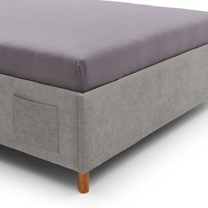 Letto imbottito Fun Tessuto Cieli: grigio - 90 x 200cm - Senza rete a doghe