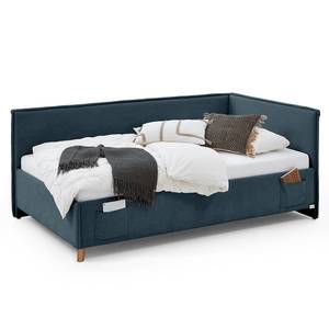 Letto Fun Tessuto Cieli: Blu scuro - 90 x 200cm - Senza rete a doghe