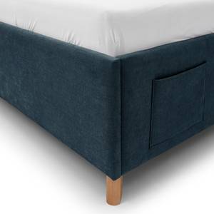 Letto Fun Tessuto Cieli: Blu scuro - 90 x 200cm - Senza rete a doghe