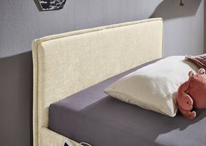 Letto imbottito Fun Tessuto Cieli: crema - 120 x 200cm - Con rete a doghe