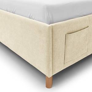 Letto Fun Tessuto Cieli: crema - 90 x 200cm - Con rete a doghe