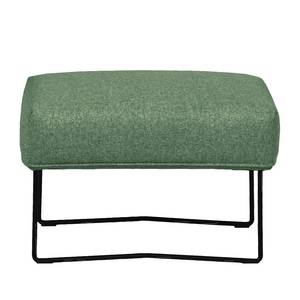 Fauteuil Caleta geweven stof - Geweven stof Sogol: Groen - Met hocker