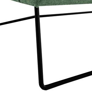 Fauteuil Caleta Tissu - Tissu Sogol: Vert - Avec repose-pieds