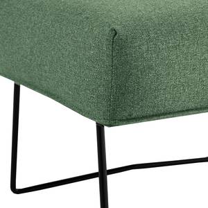 Fauteuil Caleta Tissu - Tissu Sogol: Vert - Avec repose-pieds