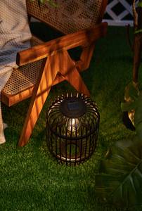 Lanterne solaire Sunshine Ray Bambou - Noir - 1 ampoule