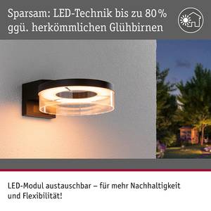 Wandleuchte Capera Zigbee Aluminium - 1-flammig - Anthrazit