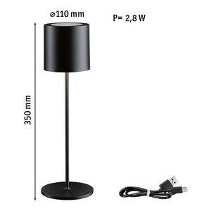 Lampe Tuni Aluminium / Matière plastique - 1 ampoule - Noir