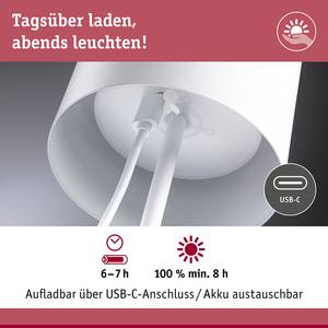 Tischleuchte Tuni Aluminium / Kunststoff - 1-flammig - Weiß