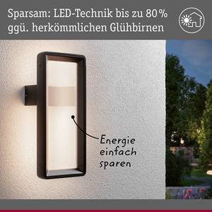 Wandleuchte Reana Aluminium - Anthrazit - 1-flammig