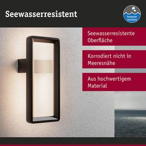 Wandlamp Reana aluminium - antracietkleurig - 1 lichtbron