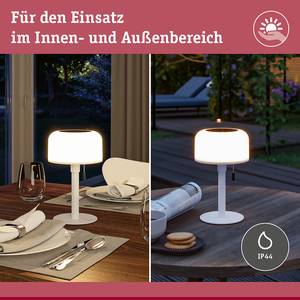 Lampe solaire Bartja Aluminium / Matière plastique - 1 ampoule - Blanc