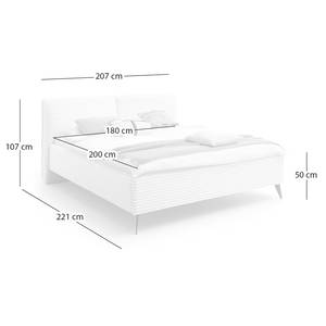 Gestoffeerd bed Matera 180 x 200cm - Met hoofdeinde - Met lattenbodem