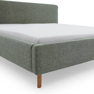 Letto imbottito Mattis Tessuto Hevi: blu - 160 x 200cm - Con testiera