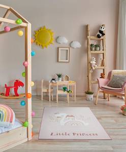 Laagpolig vloerkleed Little Princess polyamide - roze