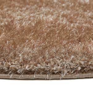 Hochflorteppich Gela rund Polyester - Taupe