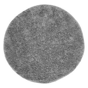 Tapis à poils hauts Gela rond Polyester - Gris