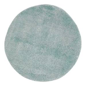 Hoogpolig vloerkleed Gela Rond polyester - Turquoise