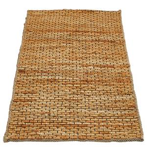 Kurzflorteppich Mauritius Jute / Baumwolle - Natur - 65 x 130 cm