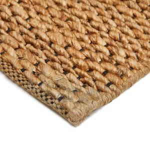 Kurzflorteppich Mauritius Jute / Baumwolle - Natur - 65 x 130 cm