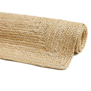 Kurzflorteppich Ibo Jute / Baumwolle - Creme