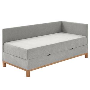 Letto imbottito Santos Tessuto Thorid: grigio chiaro - 120 x 200cm