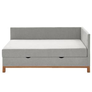 Letto imbottito Santos Tessuto Thorid: grigio chiaro - 120 x 200cm