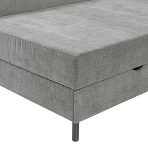 Letto imbottito Kiruna Tessuto Oda: grigio - 90 x 200cm