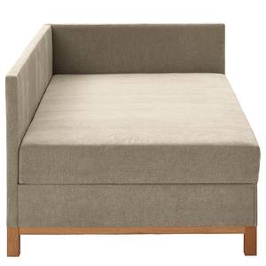 Gestoffeerd bed Santos Geweven stof Thorid: Beige - 90 x 200cm