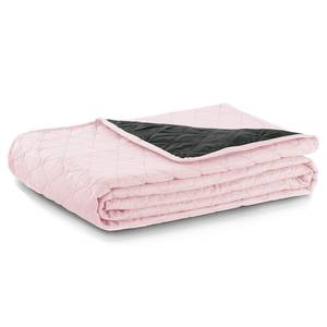 Couvre-lit Daxel Polyester - Gris / Rose - 170 x 270 cm