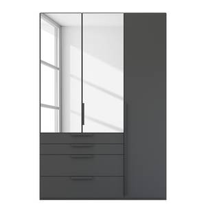 Drehtürenschrank Purisma Spiegel Typ B Graphit - Breite: 151 cm