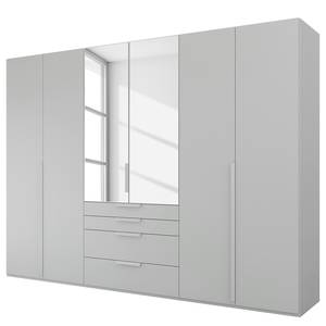 Drehtürenschrank Purisma Spiegel Typ B Seidengrau - Breite: 301 cm