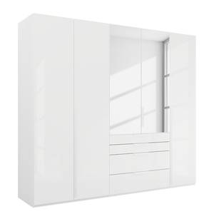 Drehtürenschrank Purisma Spiegel Typ B Glas - Glas Weiß - Breite: 251 cm