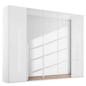 Drehtürenschrank Purisma Spiegel Typ A Glas - Glas Weiß - Breite: 251 cm