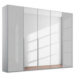 Drehtürenschrank Purisma Spiegel Typ A Glas - Glas Seidengrau - Breite: 251 cm