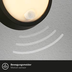 LED-wandlamp Less met sensor aluminium/kunststof - 1 lichtbron - Zwart