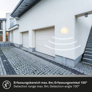 LED-wandlamp Less met sensor aluminium/kunststof - 1 lichtbron - Wit