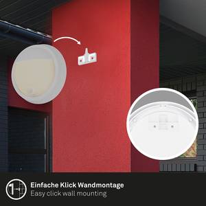 LED-Wandleuchte Less mit Sensor Aluminium / Kunststoff - 1-flammig - Weiß