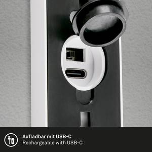 LED-wandlamp Upsa met sensor kunststof - 1 lichtbron - Wit