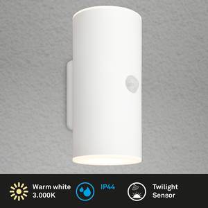 LED-wandlamp Upsa met sensor kunststof - 1 lichtbron - Wit