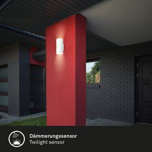 LED-Wandleuchte Upsa mit Sensor Kunststoff - 1-flammig - Weiß