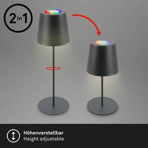 LED-tafellamp Tyli RGB aluminium - 1 lichtbron - Antraciet