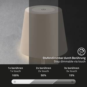 Lampada da tavolo a LED Tyli Alluminio - 1 punti luce - Beige