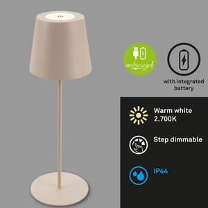 Lampada da tavolo a LED Tyli Alluminio - 1 punti luce - Beige