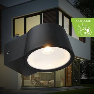 LED-Wandleuchte Odlo Aluminium - 1-flammig - Schwarz